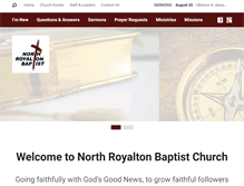 Tablet Screenshot of northroyaltonbaptist.org